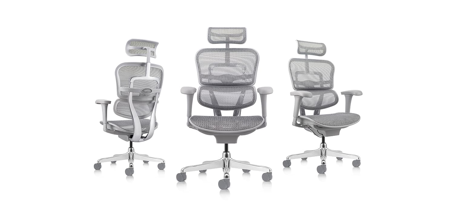 Silla ergonómica Ergohuman Basic gris - Ergohuman Colombia