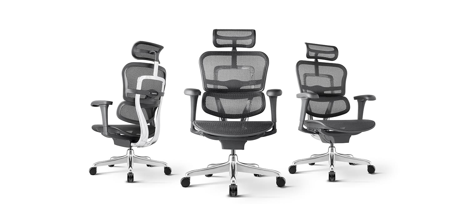 Silla ergonómica Ergohuman Basic negra - Ergohuman Colombia